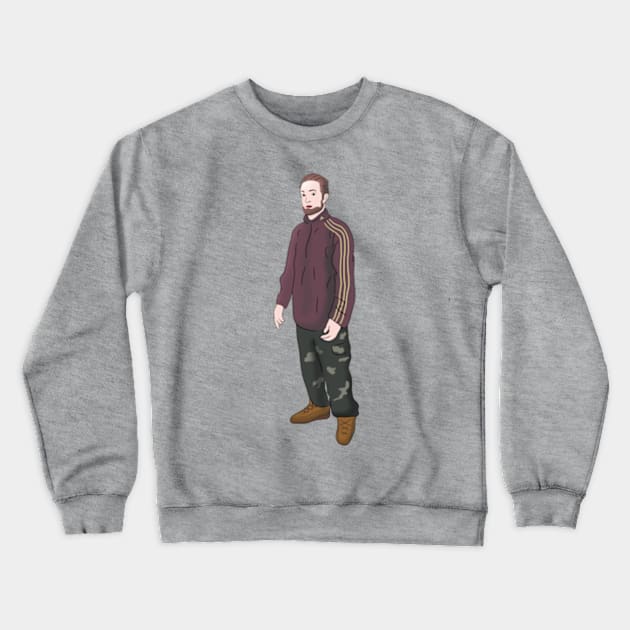 Tracksuit Rob Standing in the Kitchen Meme Crewneck Sweatshirt by Barnyardy